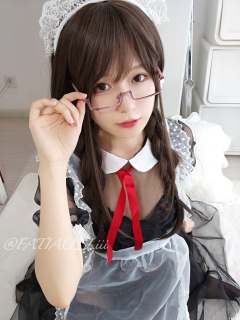 自撮り写真 22.1 半透明黑丝吊带女仆装 半透明メイド服 [48P4V-685MB]