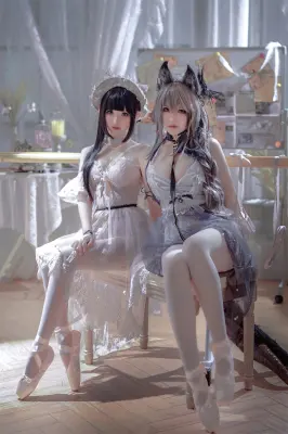 &半半子 Arknights 黑x森蚺バレエ