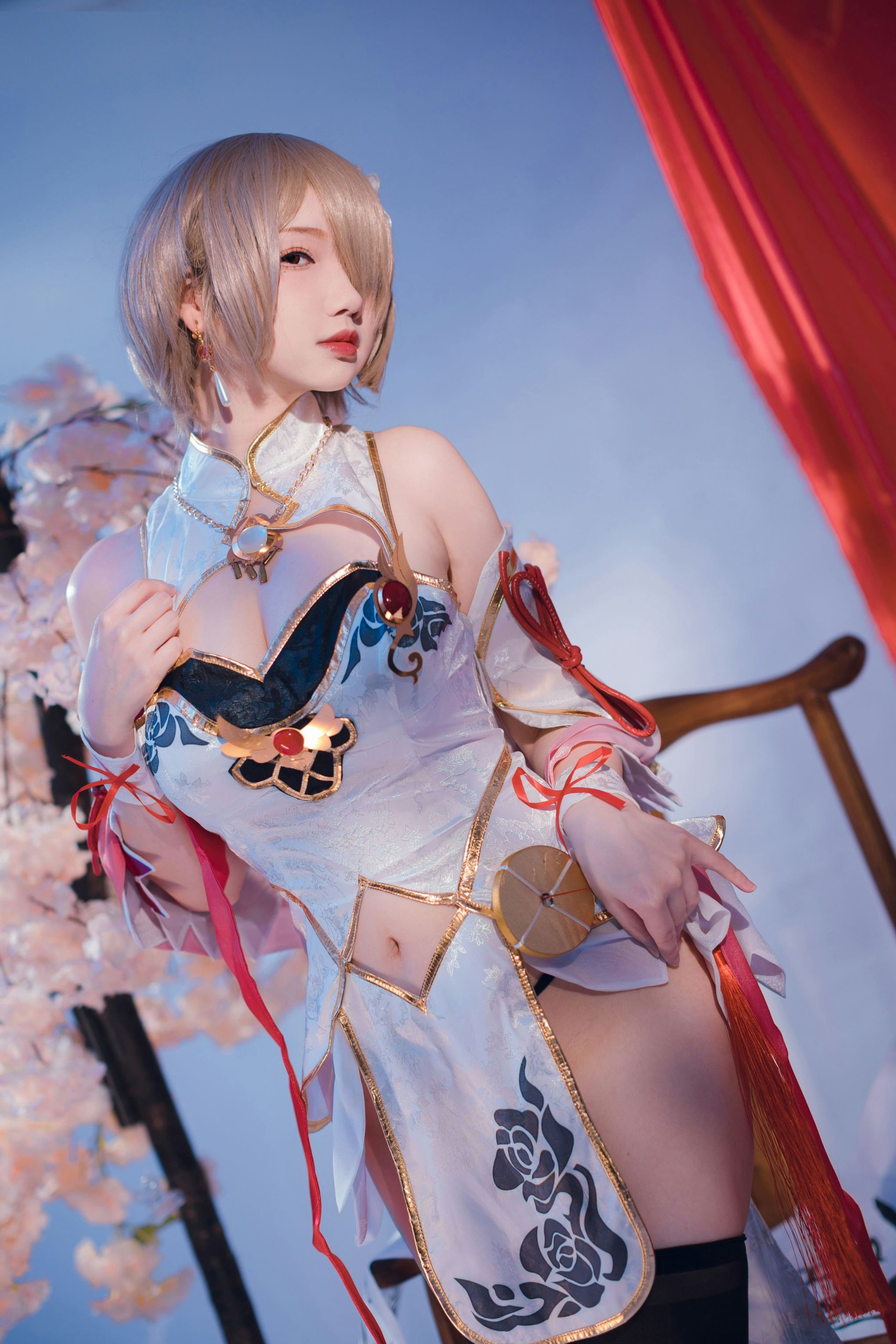 雪晴Astra-崩坏3 丽塔·浣溪沙旗袍 [56P-441MB]