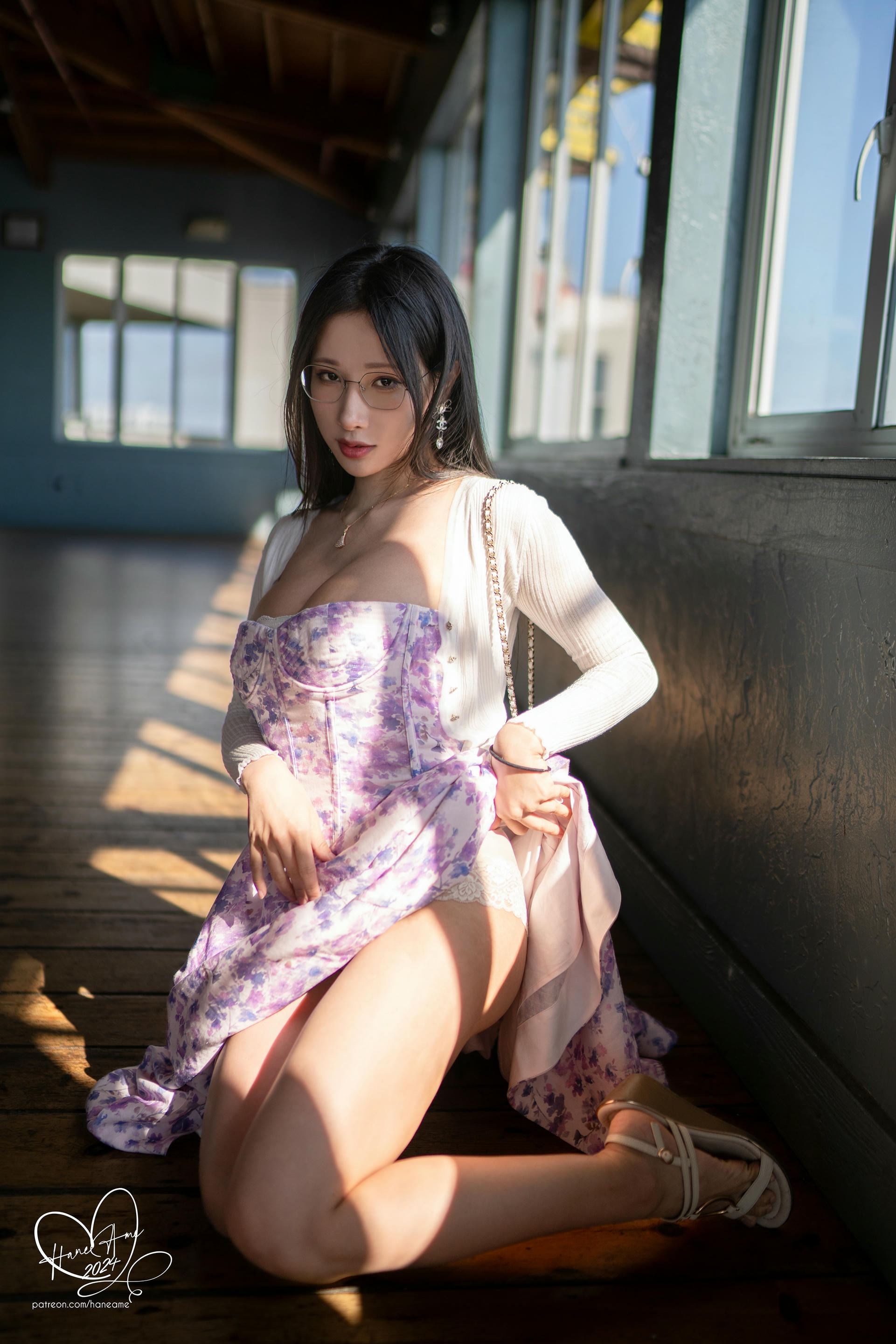 HaneAme雨波-24年08月订阅 波波日常 眼鏡女友 夏末美國回憶 [72P-518MB]