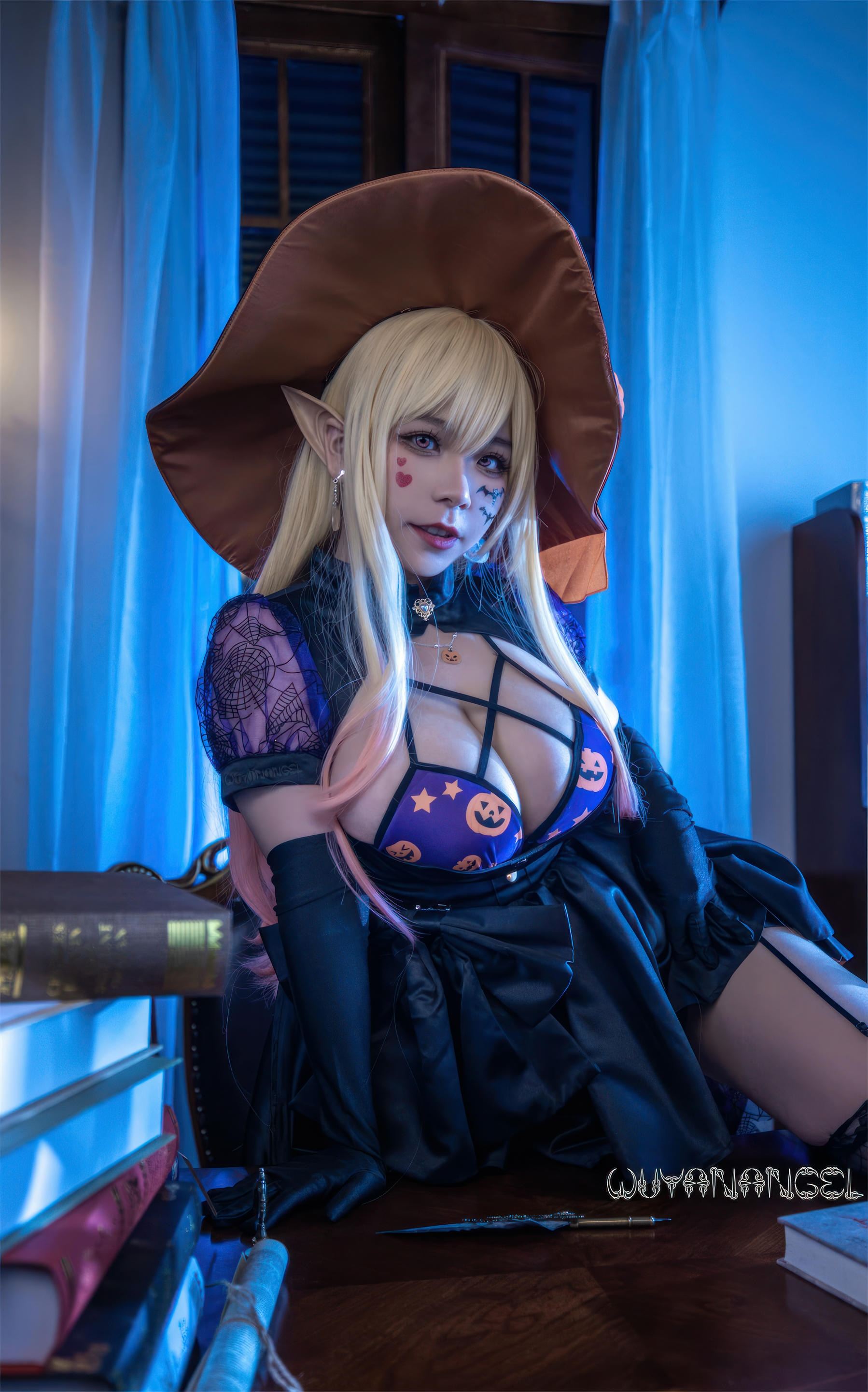 自闭颜球球(无颜小天使wy)-喜多川海梦 万圣节 [46P-414MB]