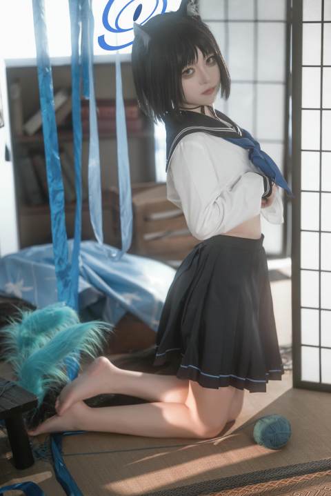 矢量鱼-蔚蓝档案 桐生桔梗 [28P-341MB]