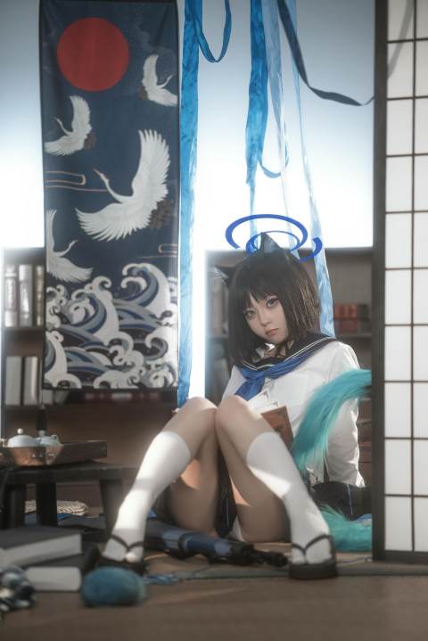 矢量鱼-蔚蓝档案 桐生桔梗 [28P-341MB]