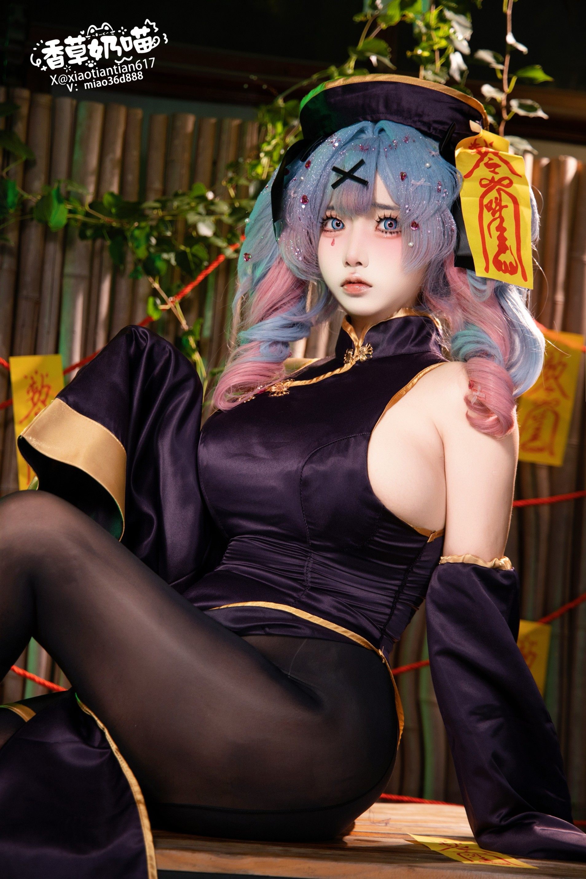 香草奶喵-黑丝兔子洞小僵尸 [122P29V-5.55GB]