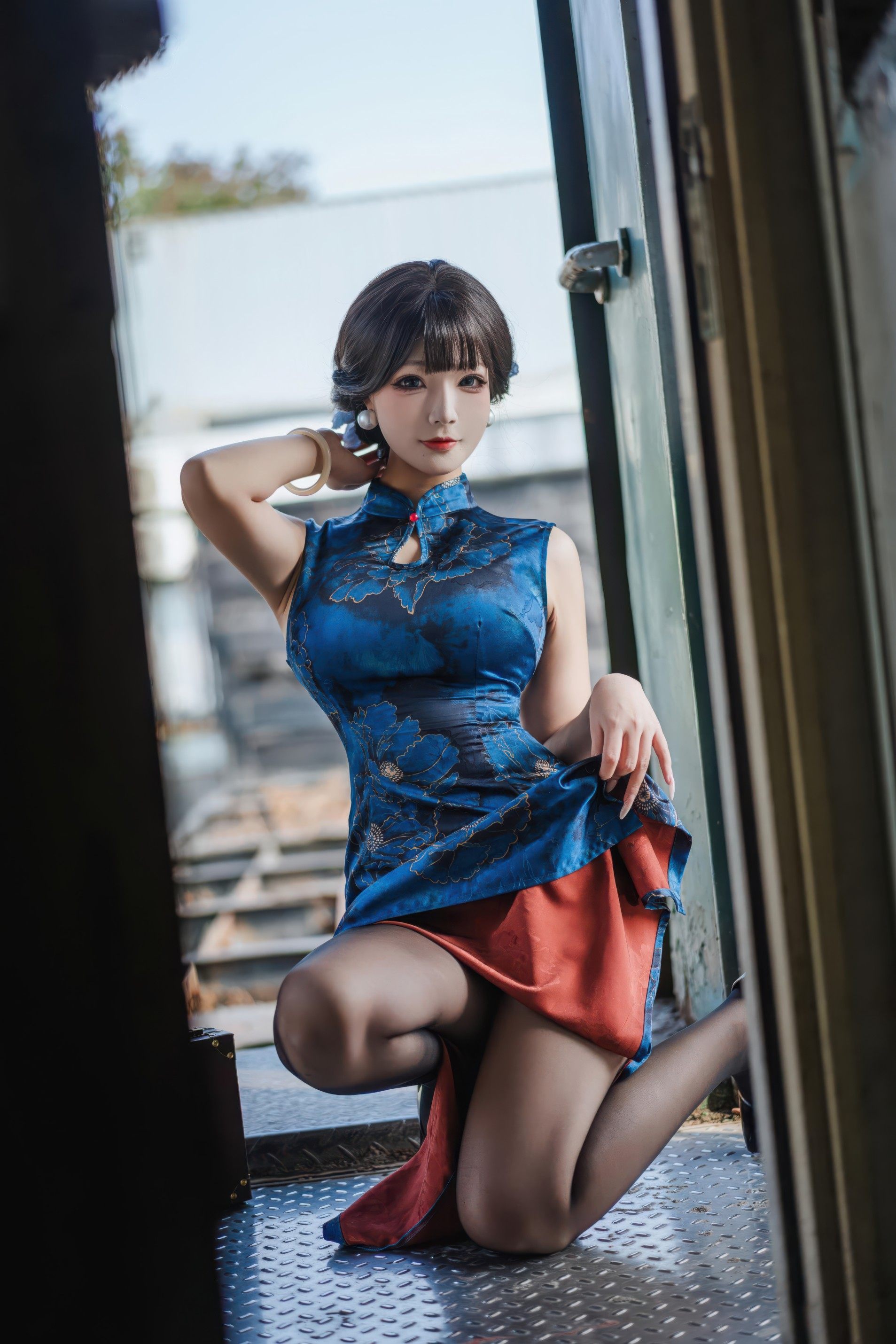 25-Vol.06 朝花夕拾 黑丝旗袍