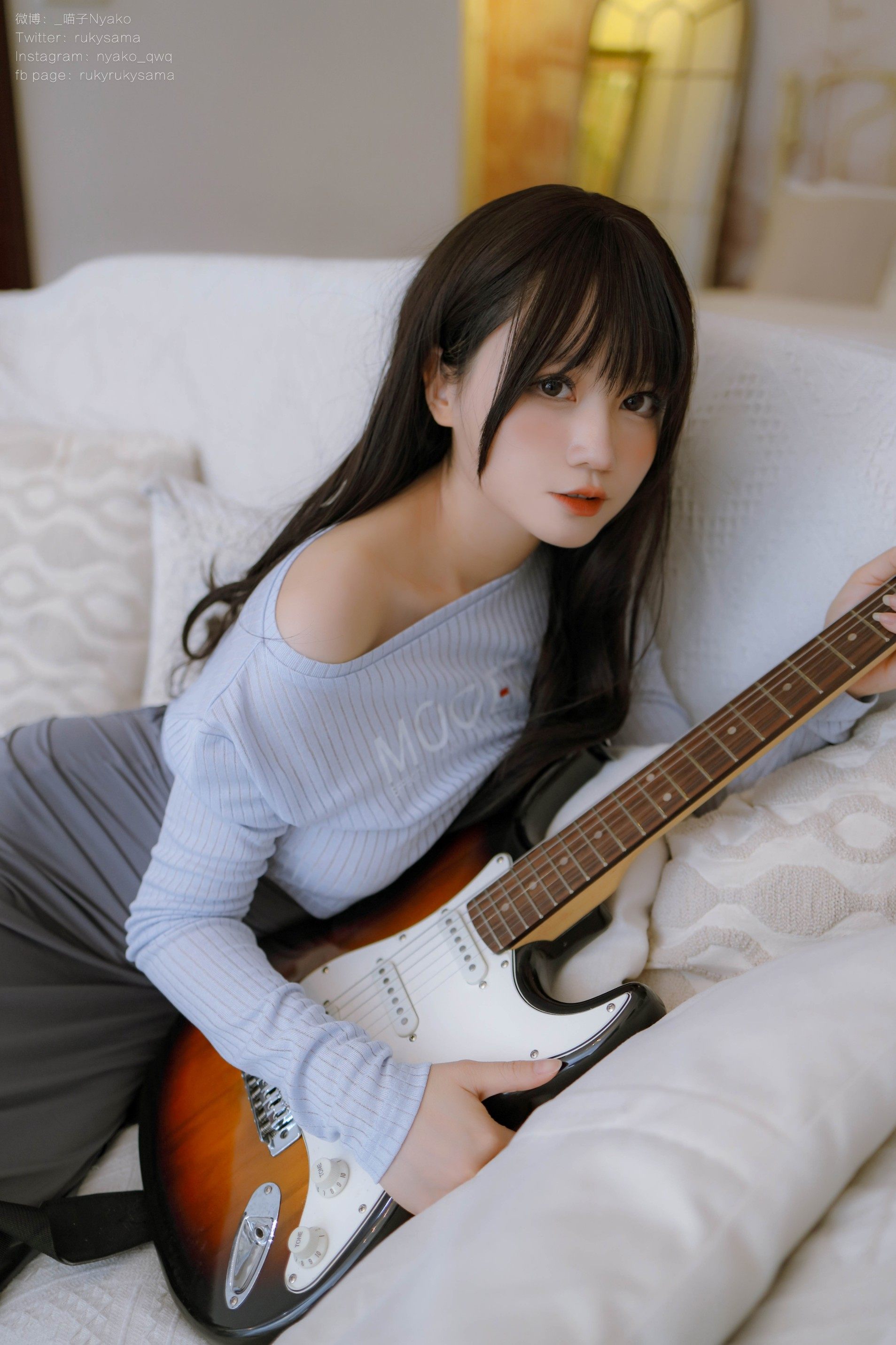 Nyako喵子-吉他妹妹 连衣裙 [71P1V-712MB]