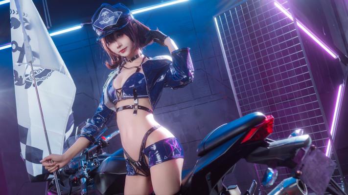 喜欢爱理吗 碧蓝航线 巴尔的摩&信浓 赛车女郎(&艾西Aiwest) [47P-481MB] Cosplay写真第 26 张
