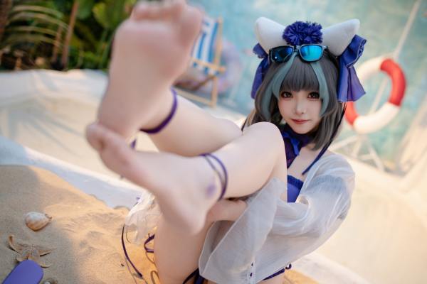 Bangni邦尼 泳装柴郡 [86P-832MB] Cosplay写真第 25 张