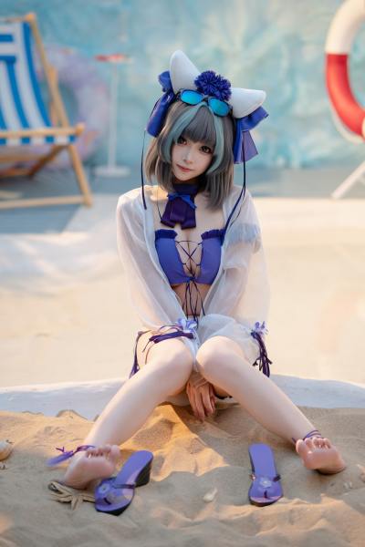 Bangni邦尼 泳装柴郡 [86P-832MB] Cosplay写真第 14 张