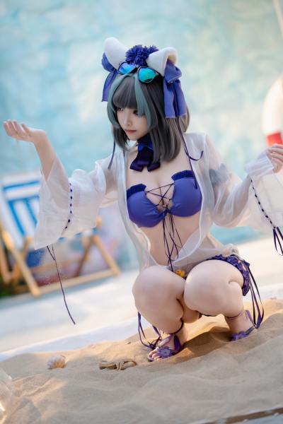 Bangni邦尼 泳装柴郡 [86P-832MB] Cosplay写真第 5 张