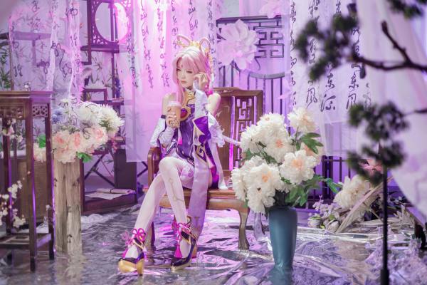 桜桃喵 崩坏：星穹铁道 符玄 [27P2V-1.95GB] Cosplay写真第 7 张