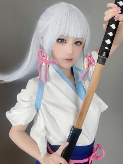 幼爱Youmeko 原神 神里绫华 [47P-213MB] Cosplay写真第 20 张