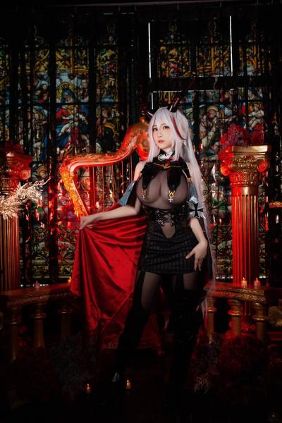 幼爱Youmeko Patreon 碧蓝航线 埃吉尔 [17P-71MB] Cosplay写真第 5 张