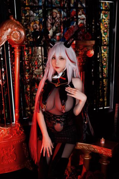 幼爱Youmeko Patreon 碧蓝航线 埃吉尔 [17P-71MB] Cosplay写真第 3 张