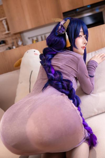 幼爱Youmeko 原神 雷电将军 [20P-82MB] Cosplay写真第 4 张
