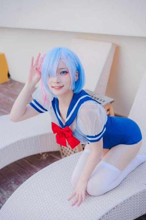 幼爱Youmeko-Patreon 蕾姆泳装 [18P-50MB]