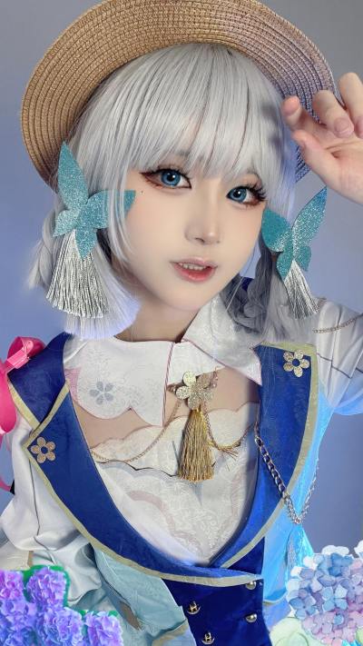 幼爱Youmeko 原神 神里绫华 [47P-213MB] Cosplay写真第 36 张