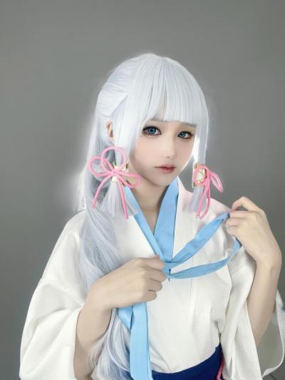 幼爱Youmeko 原神 神里绫华 [47P-213MB] Cosplay写真第 16 张
