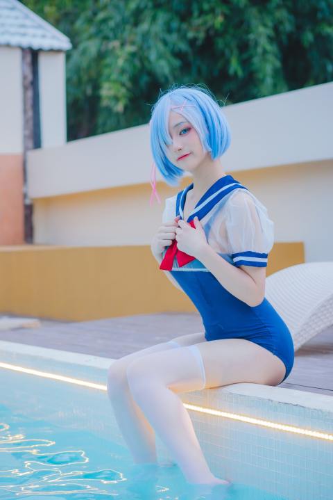 幼爱Youmeko-Patreon 蕾姆泳装 [18P-50MB]