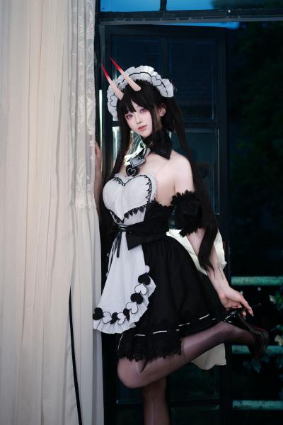 前野太太 碧蓝航线 能代 女仆 [39P-202MB] Cosplay写真第 21 张