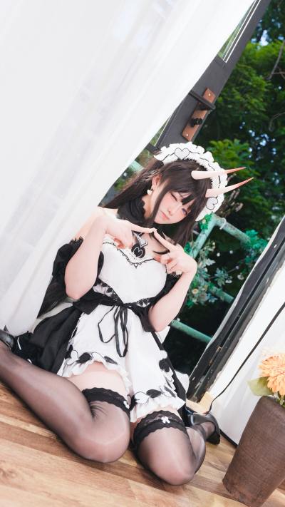 前野太太 碧蓝航线 能代 女仆 [39P-202MB] Cosplay写真第 32 张