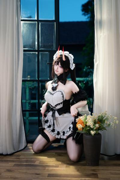 前野太太 碧蓝航线 能代 女仆 [39P-202MB] Cosplay写真第 19 张