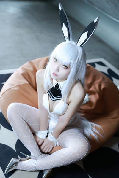 G44不会受伤 胜利女神NIKKE 布兰儿 兔女郎 [51P-857MB] Cosplay写真第 13 张