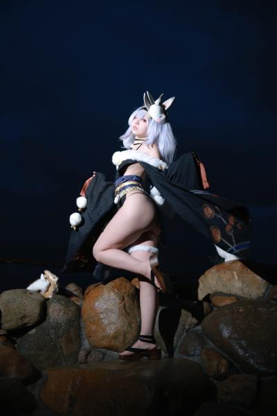 G44不会受伤 碧蓝航线 拉菲浴衣 [45P-735MB] Cosplay写真第 7 张