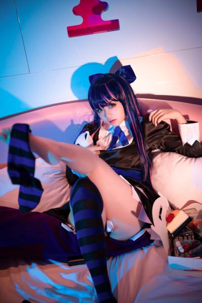 G44不会受伤 吊带袜天使 Stocking [20P-228MB] Cosplay写真第 2 张