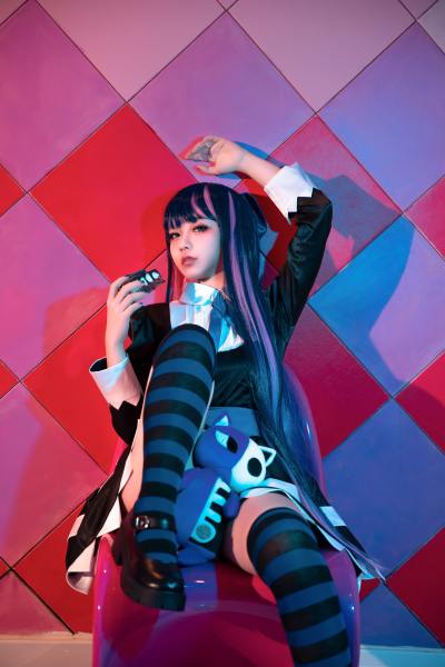 G44不会受伤 吊带袜天使 Stocking [20P-228MB] Cosplay写真第 13 张