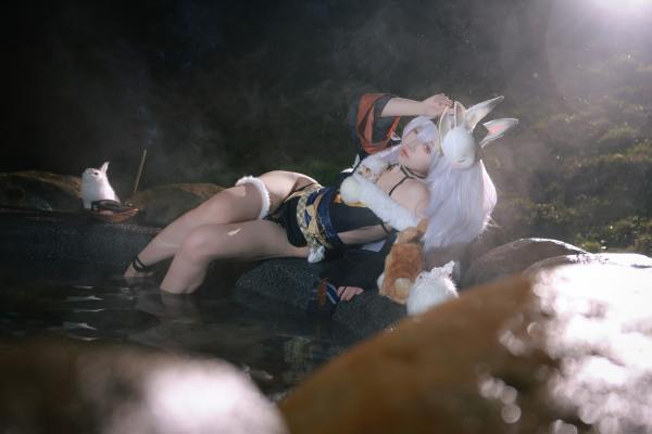 G44不会受伤 碧蓝航线 拉菲浴衣 [45P-735MB] Cosplay写真第 12 张