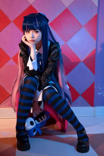 G44不会受伤 吊带袜天使 Stocking [20P-228MB] Cosplay写真第 11 张