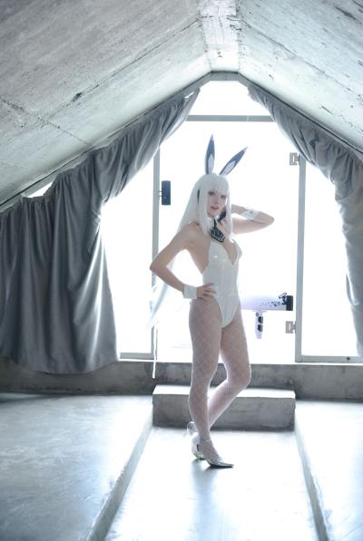G44不会受伤 胜利女神NIKKE 布兰儿 兔女郎 [51P-857MB] Cosplay写真第 24 张