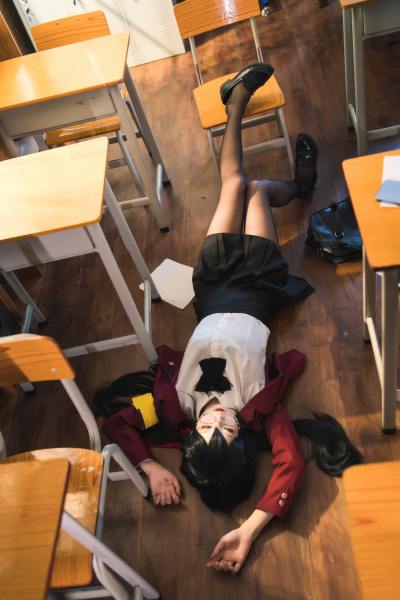狐玖玖 碧蓝航线 大凤 JK [20P-332MB] Cosplay写真第 15 张