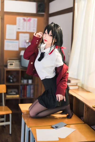 狐玖玖 碧蓝航线 大凤 JK [20P-332MB] Cosplay写真第 13 张