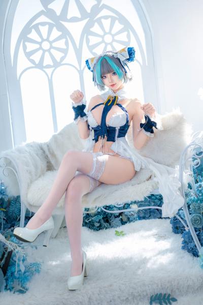 狐玖玖 碧蓝航线 柴郡 睡衣 [32P-264MB] Cosplay写真第 30 张