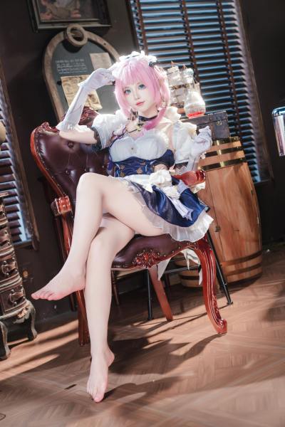 狐玖玖 崩坏三 爱莉希雅 女仆 [23P-398MB] Cosplay写真第 11 张