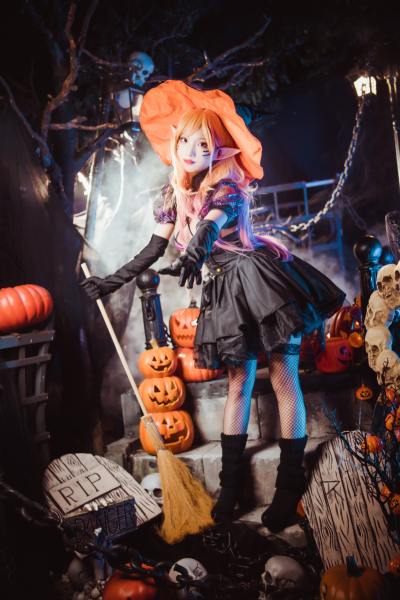 狐玖玖 更衣人偶坠入爱河 喜多川海梦 万圣节 [14P-284MB] Cosplay写真第 6 张