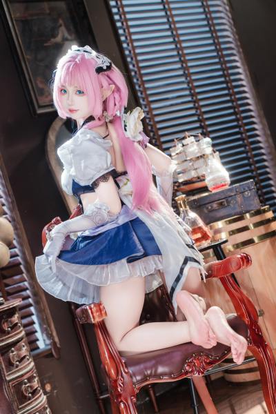 狐玖玖 崩坏三 爱莉希雅 女仆 [23P-398MB] Cosplay写真第 19 张