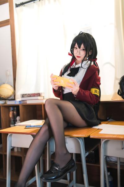 狐玖玖 碧蓝航线 大凤 JK [20P-332MB] Cosplay写真第 3 张