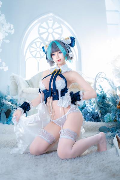 狐玖玖 碧蓝航线 柴郡 睡衣 [32P-264MB] Cosplay写真第 20 张