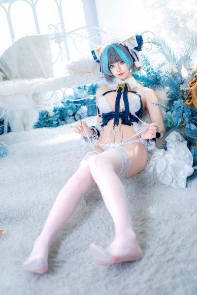 狐玖玖 碧蓝航线 柴郡 睡衣 [32P-264MB] Cosplay写真第 15 张
