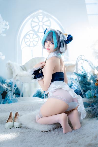 狐玖玖 碧蓝航线 柴郡 睡衣 [32P-264MB] Cosplay写真第 22 张