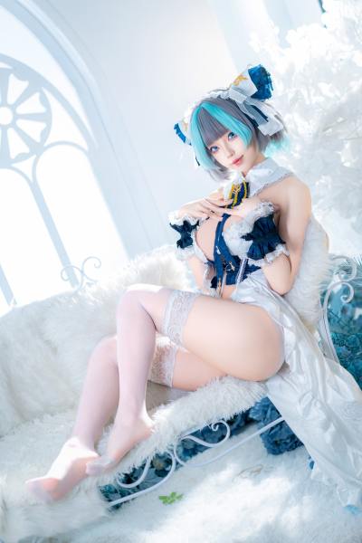 狐玖玖 碧蓝航线 柴郡 睡衣 [32P-264MB] Cosplay写真第 6 张