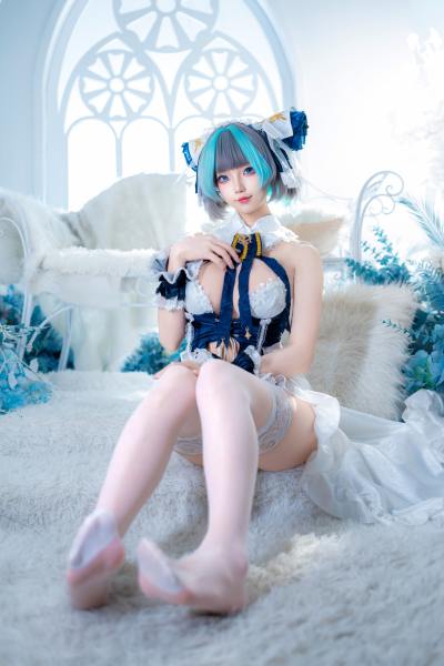 狐玖玖 碧蓝航线 柴郡 睡衣 [32P-264MB] Cosplay写真第 14 张