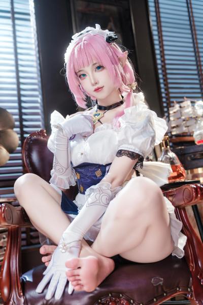 狐玖玖 崩坏三 爱莉希雅 女仆 [23P-398MB] Cosplay写真第 14 张