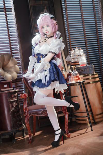 狐玖玖 崩坏三 爱莉希雅 女仆 [23P-398MB] Cosplay写真第 1 张