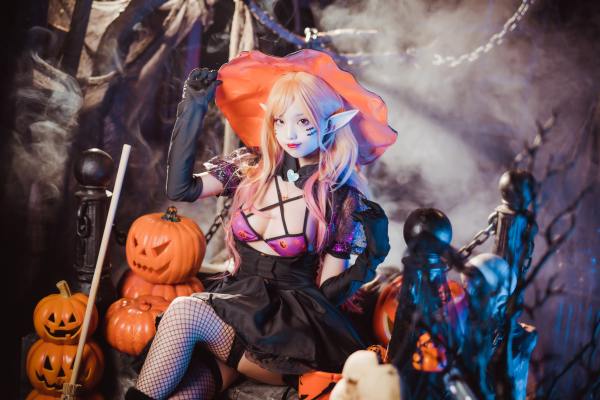 狐玖玖 更衣人偶坠入爱河 喜多川海梦 万圣节 [14P-284MB] Cosplay写真第 3 张