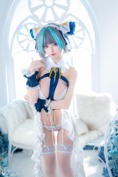 狐玖玖 碧蓝航线 柴郡 睡衣 [32P-264MB] Cosplay写真第 23 张