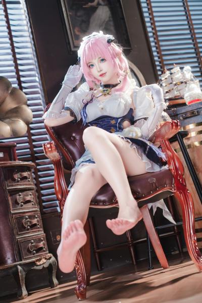 狐玖玖 崩坏三 爱莉希雅 女仆 [23P-398MB] Cosplay写真第 15 张